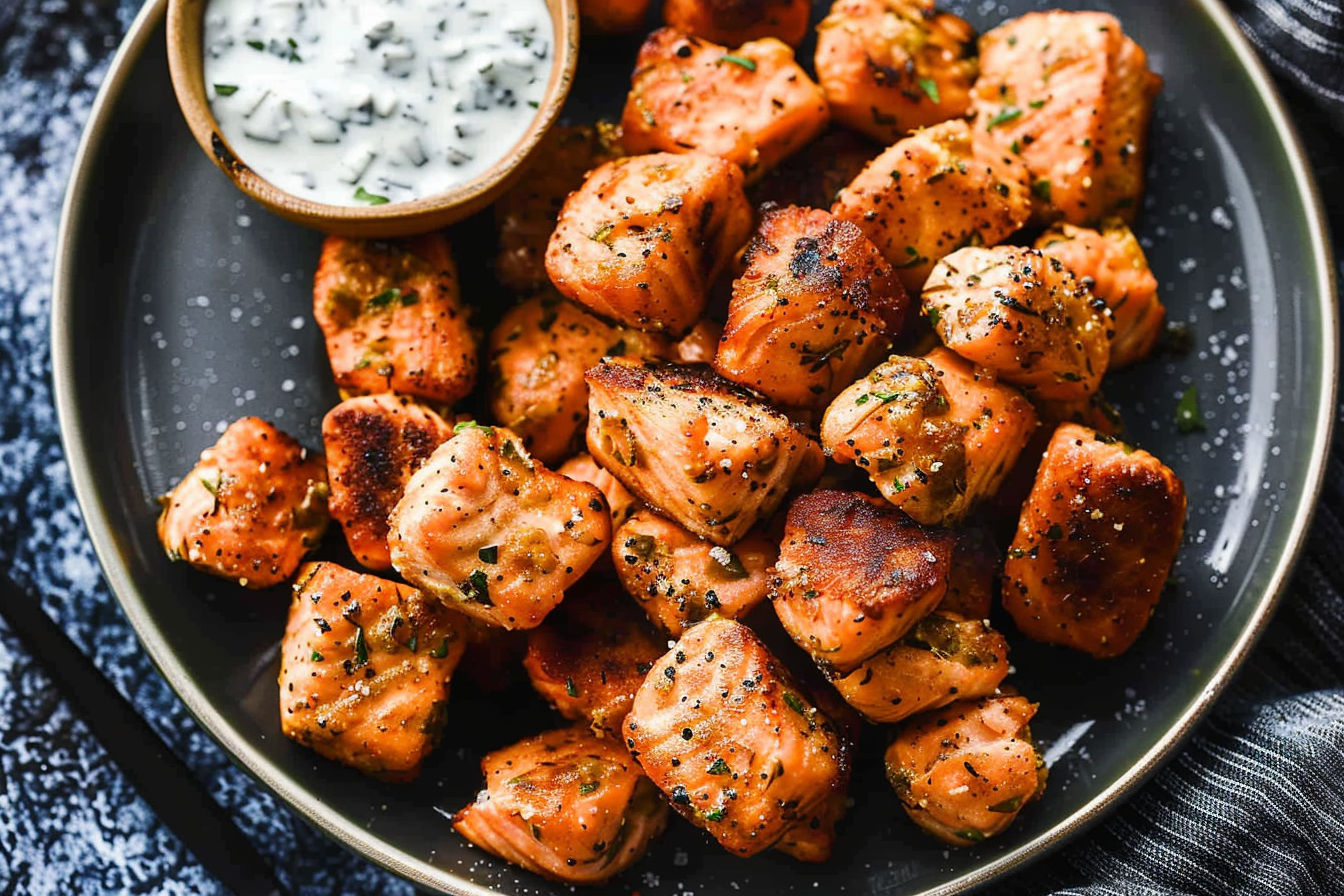 Air Fryer Salmon Bites