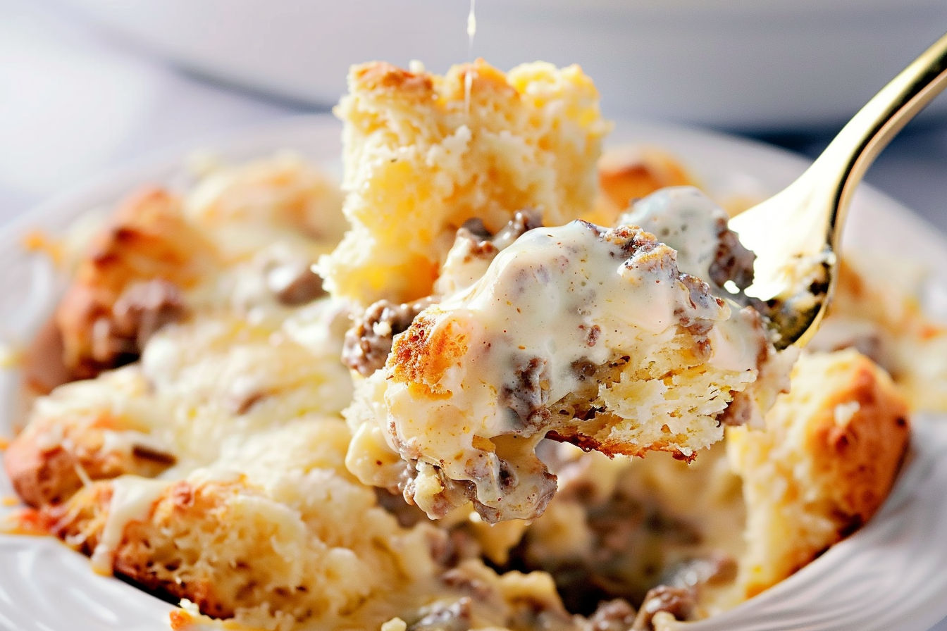 Biscuits and Gravy Casserole