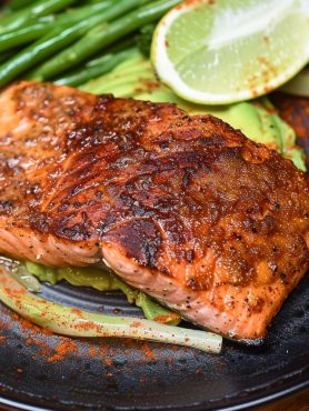 Blackened Salmon with Avocado Cream