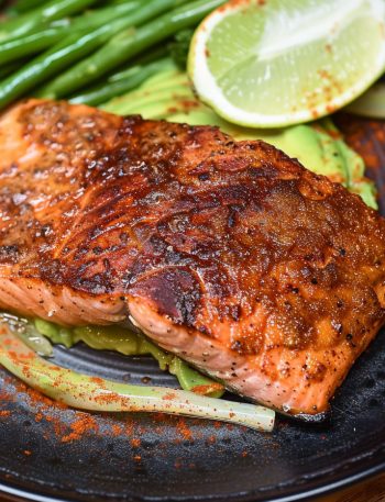 Blackened Salmon with Avocado Cream