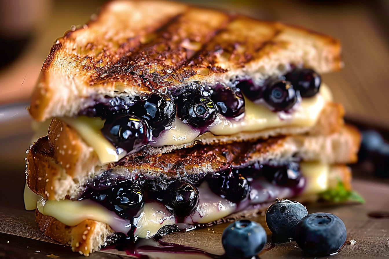 Blueberry Grilled Cheese Sandwich