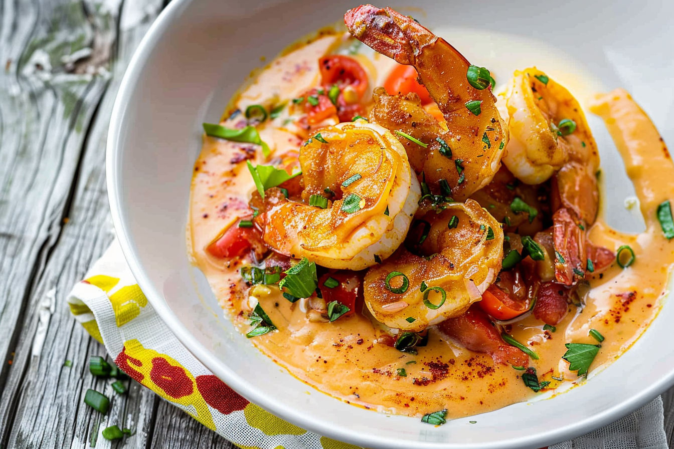 Cajun Shrimp with Tomato Cream Sauce