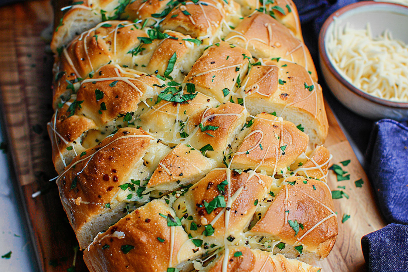 Cheesy Garlic Bread Pull Apart