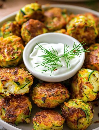 Cheesy Garlic Zucchini Bites