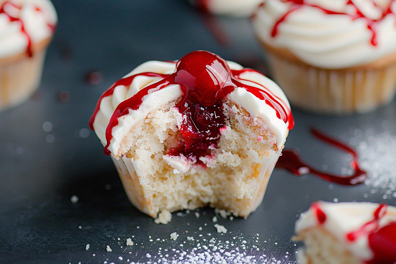 Cherry Pie Cupcakes - Mix Mirth