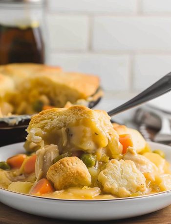 Chicken Pot Pie with Biscuits