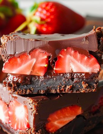 Chocolate Covered Strawberry Brownies