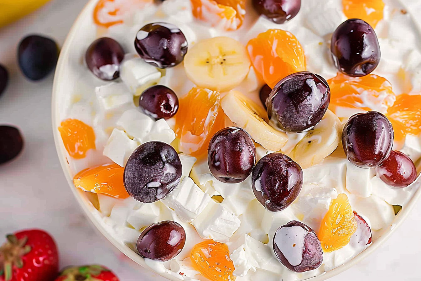 Creamy fruit salad