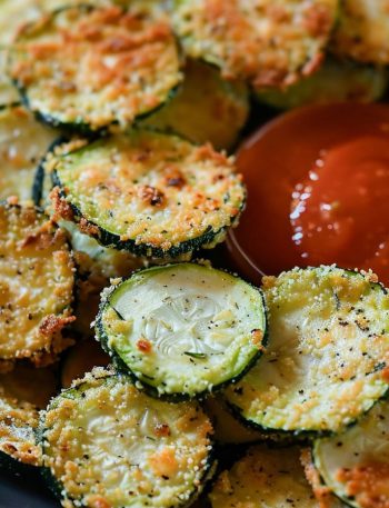 Crispy Oven Fried Zucchini Chips