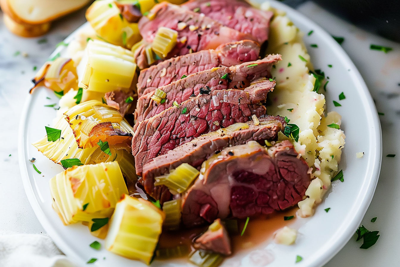 Crock Pot Corned Beef and Cabbage