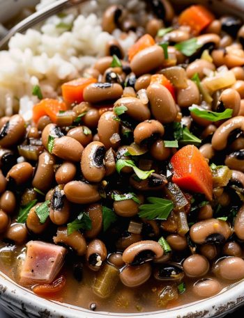 Crockpot Black Eyed Peas with Ham