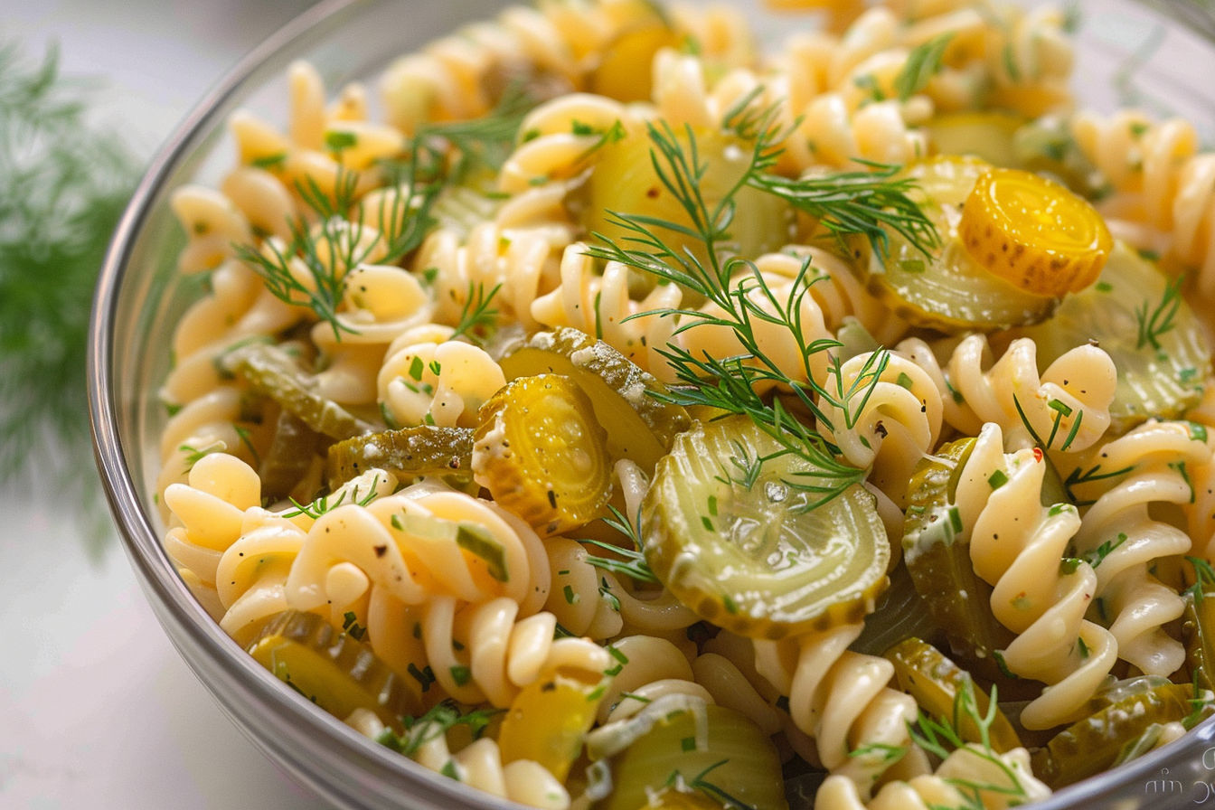 Dill Pickle Pasta Salad