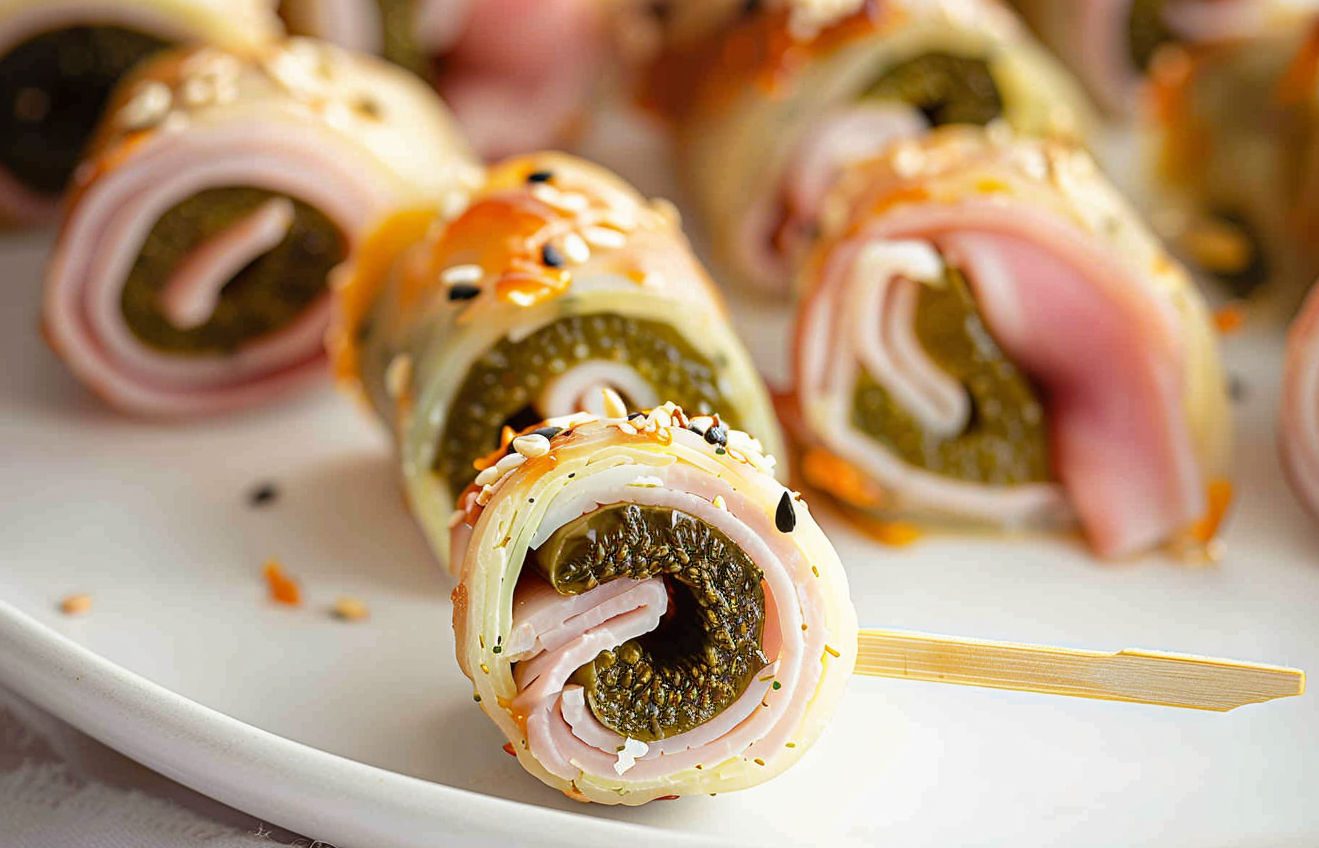 Ham Pickle Roll Ups