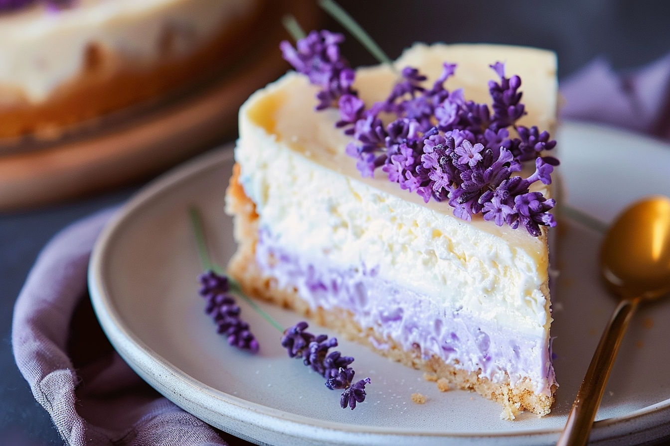 Honey Lavender Cheesecake