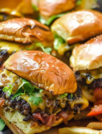 Loaded Juicy Lucy Sheet Pan Sliders