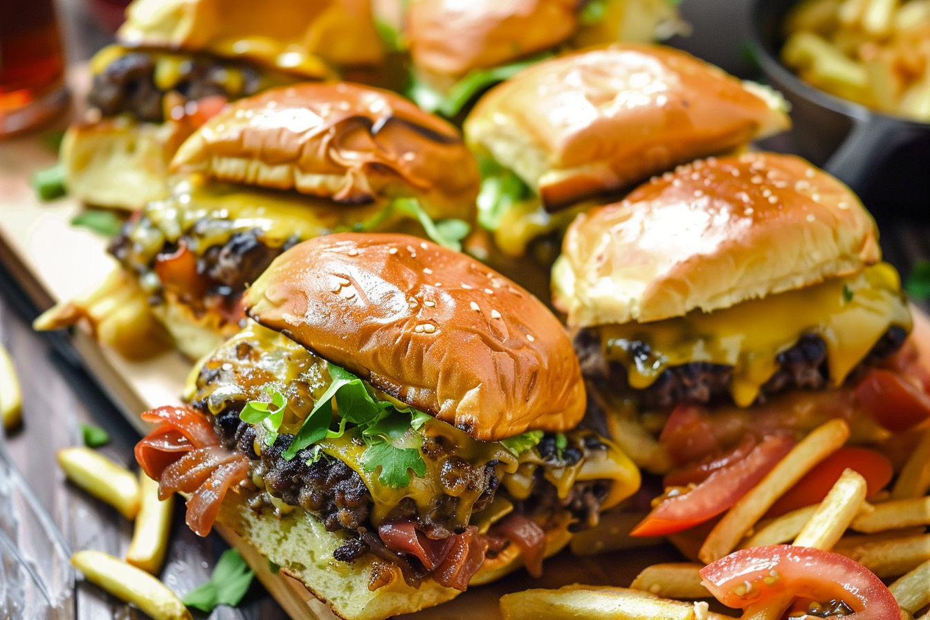 Loaded Juicy Lucy Sheet Pan Sliders