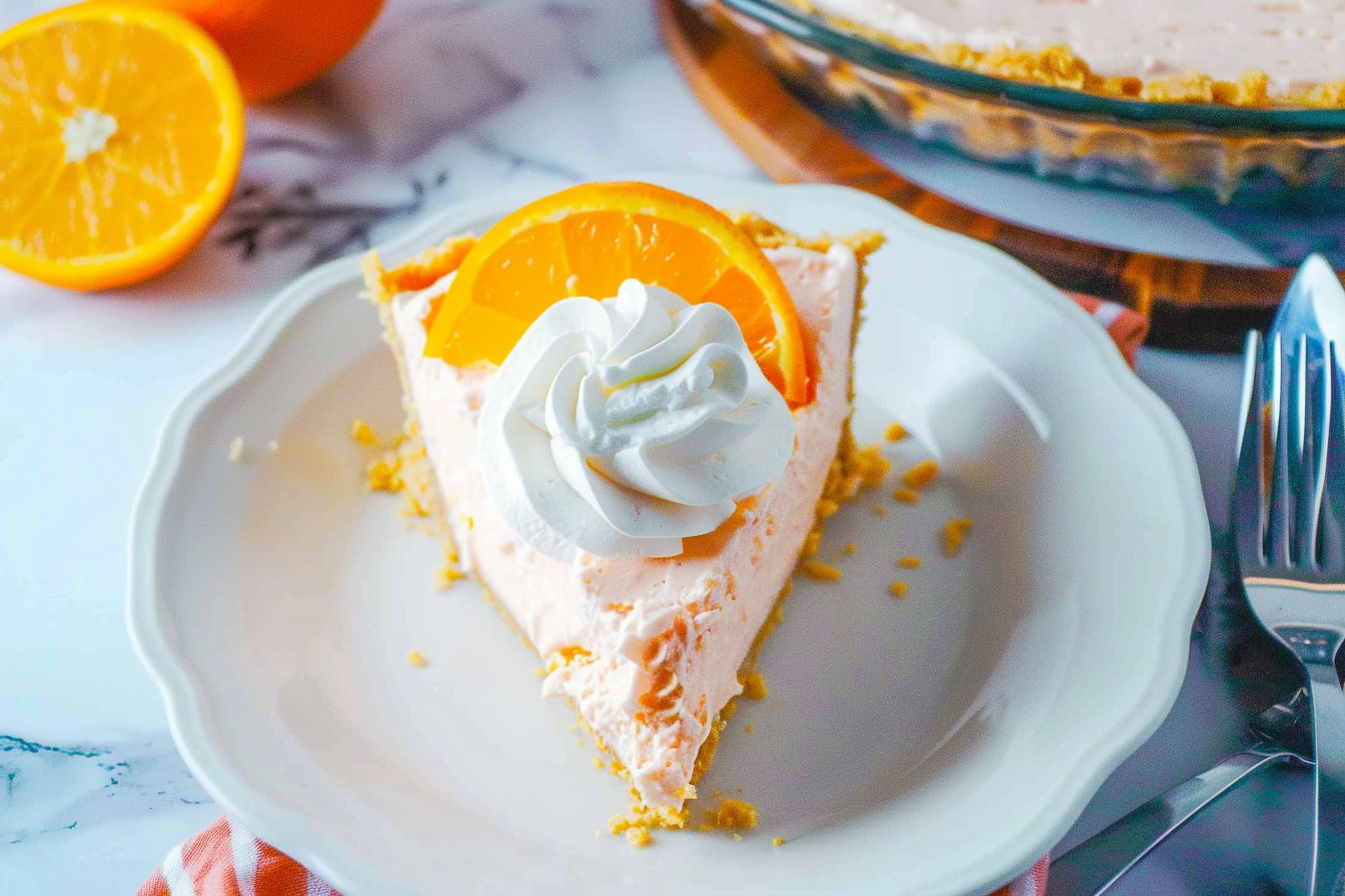 No-Bake Orange Creamsicle Pie