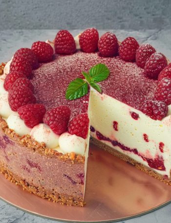 No Bake Raspberry Cheesecake