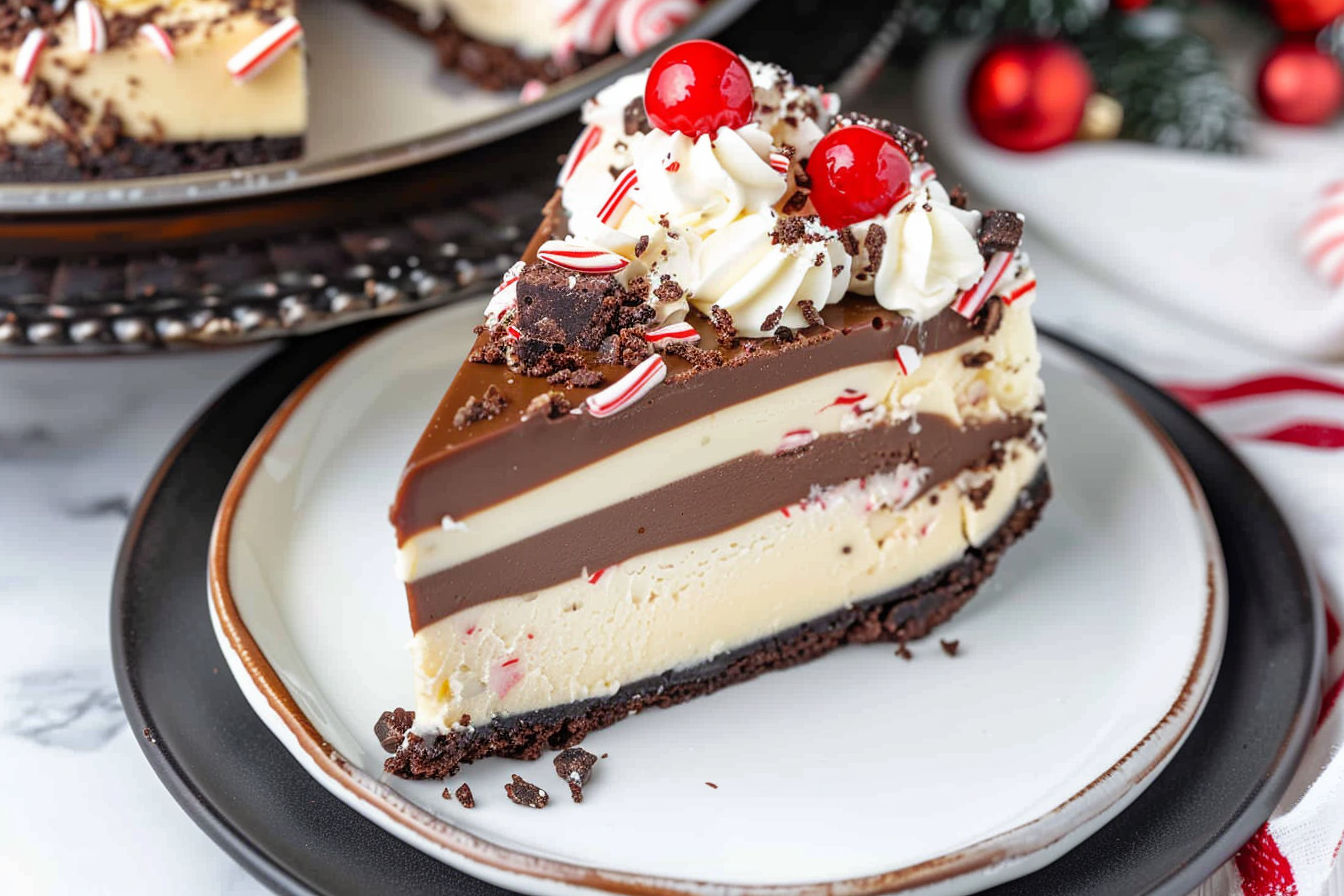 Peppermint Bark Cheesecake