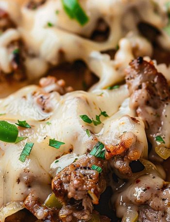 Philly Cheesesteak Cheesy Bread