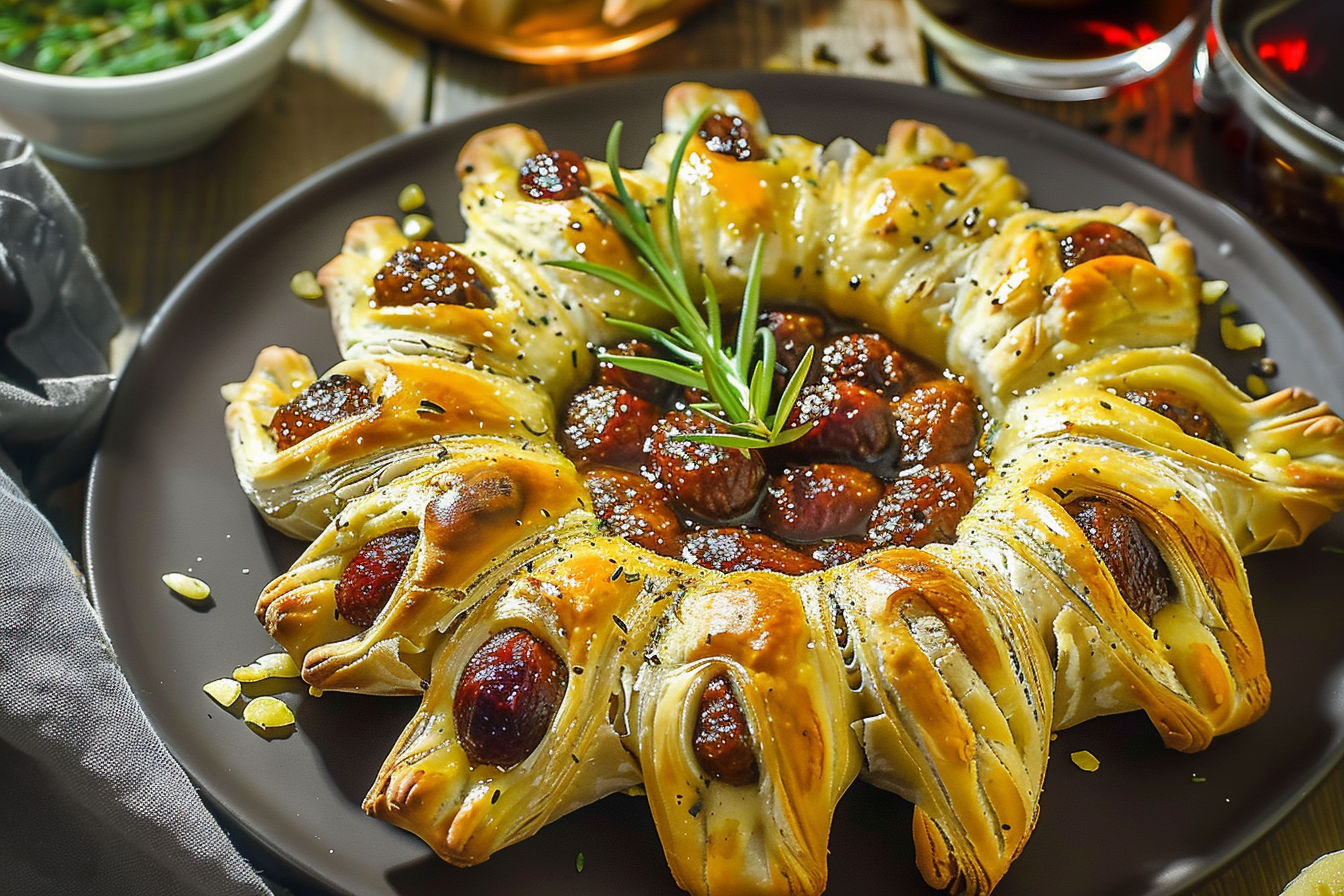 Pigs in a Blanket Baked Brie