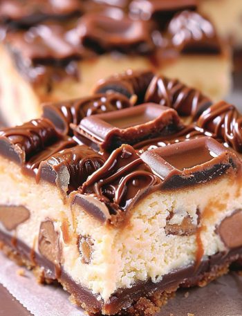 Rolo Cheesecake Bars