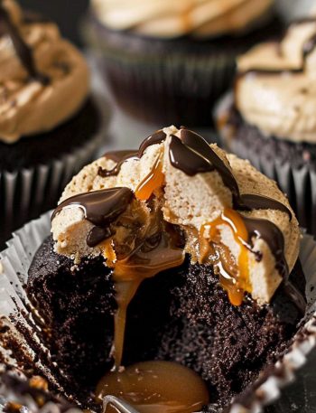 Salted Caramel Chocolate Cupcakes