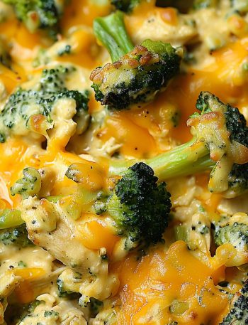 Slow Cooker Cheesy Chicken Broccoli Casserole