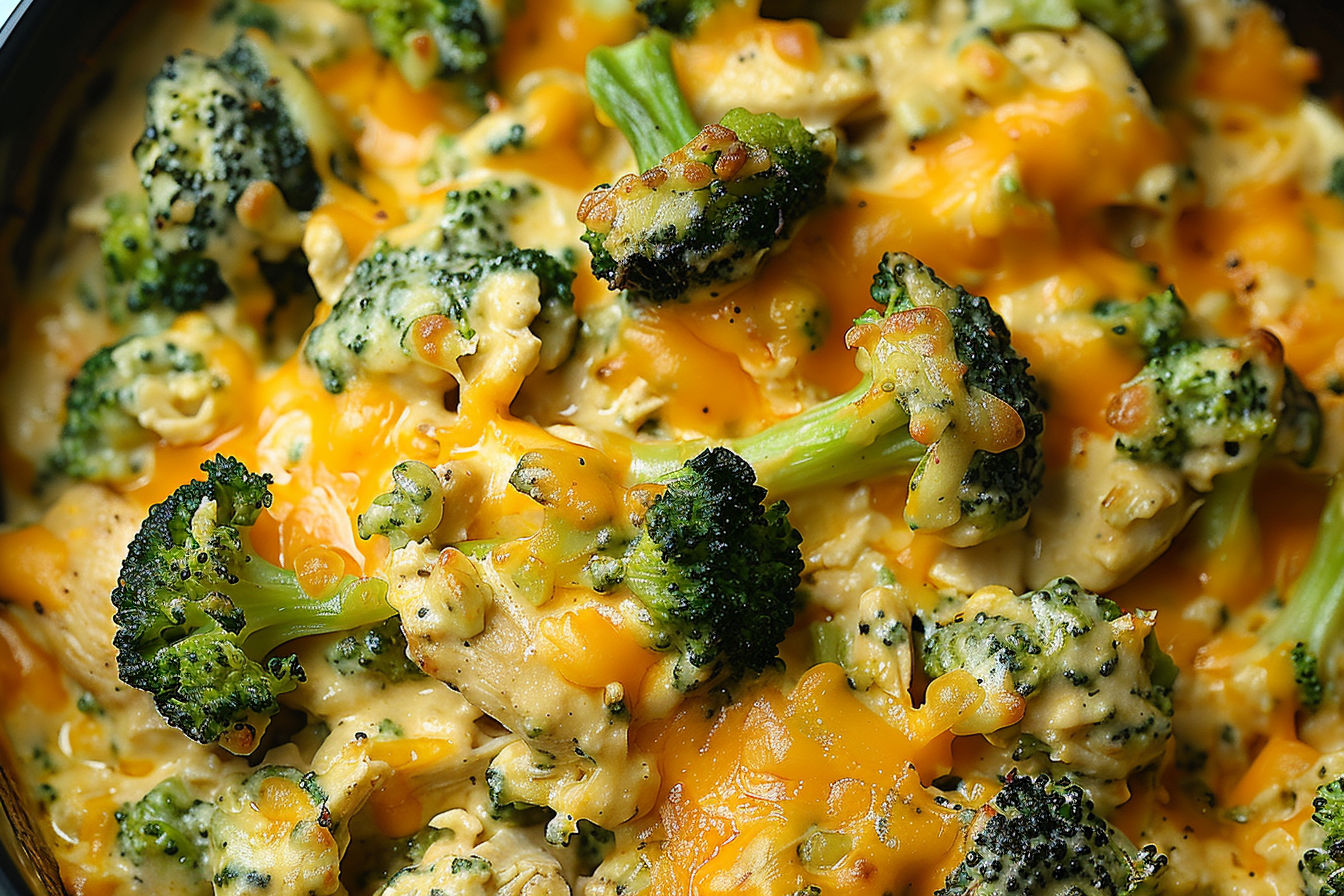 Slow Cooker Cheesy Chicken Broccoli Casserole