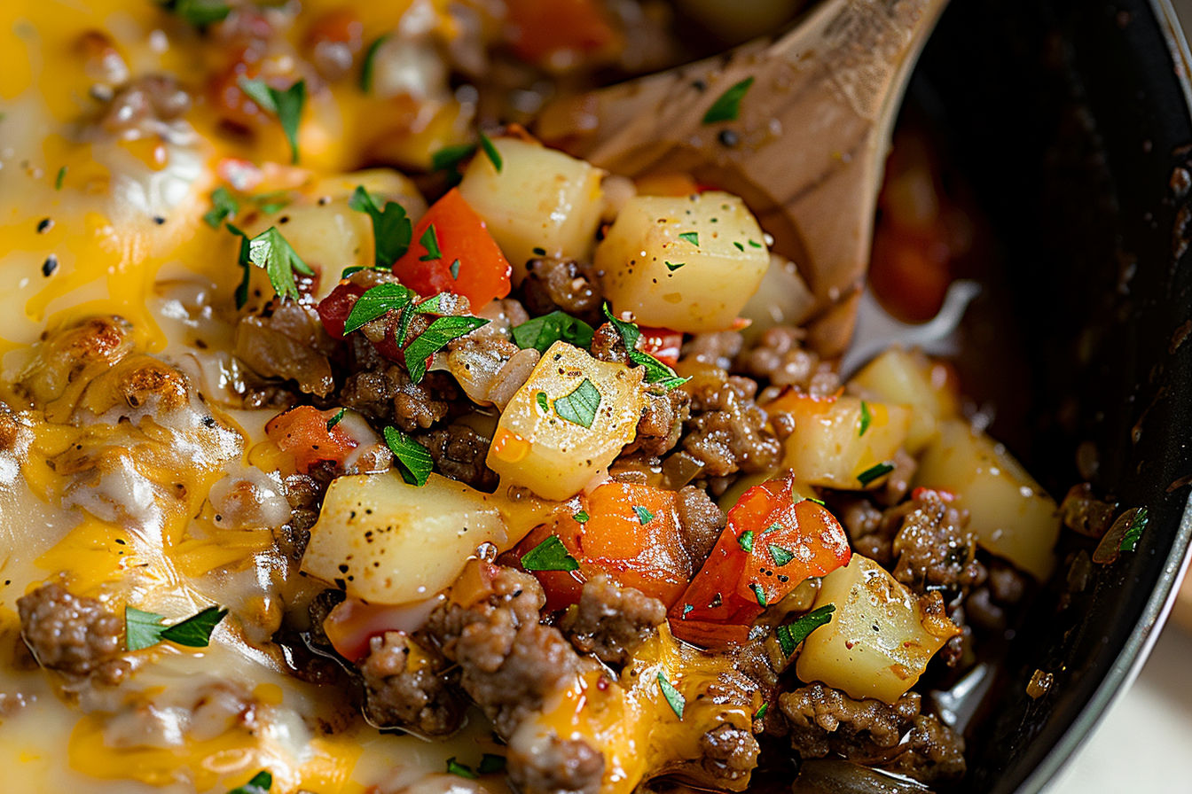 Slow Cooker Hamburger Hash