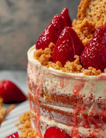 Strawberry Crunch Cake