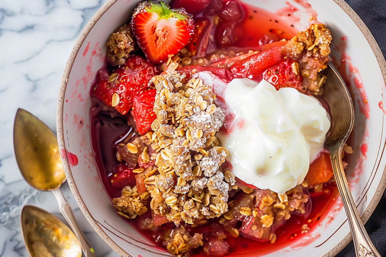 Strawberry Rhubarb Crisp