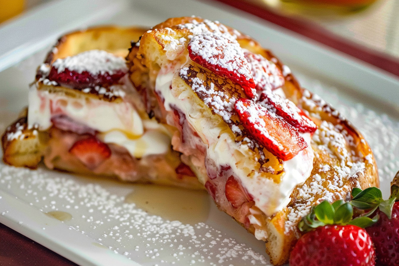 Strawberry Stuffed French Toast