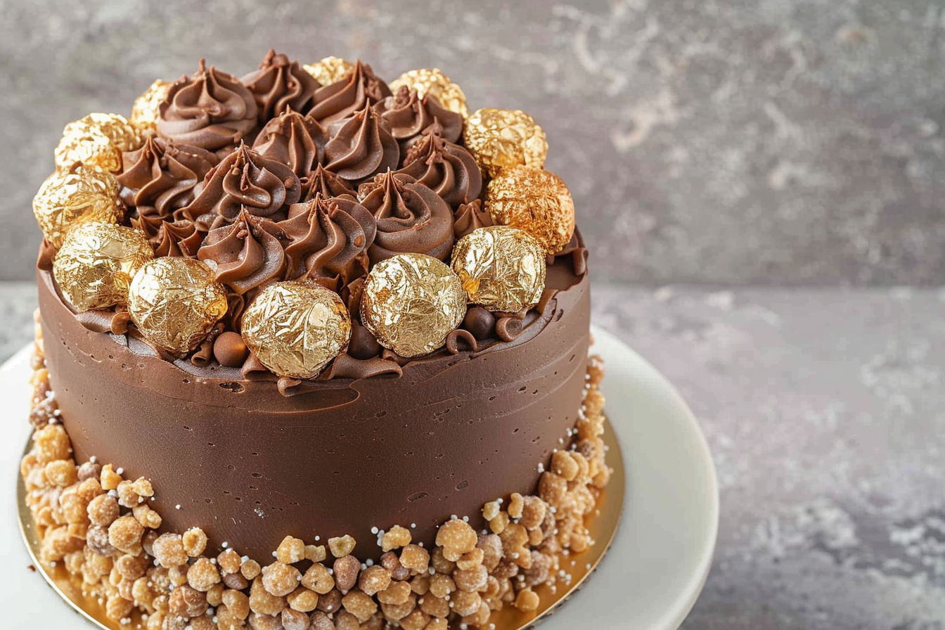 The BEST Ferrero Rocher cake