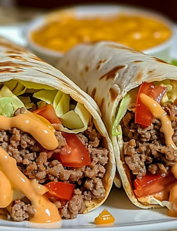 Nacho Cheese Beef Wrap