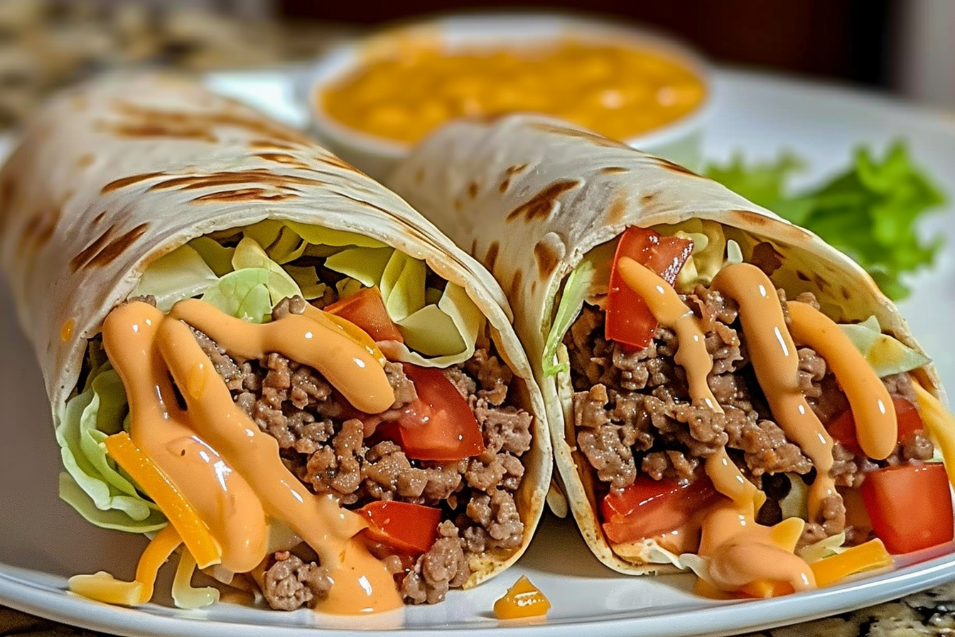 Nacho Cheese Beef Wrap