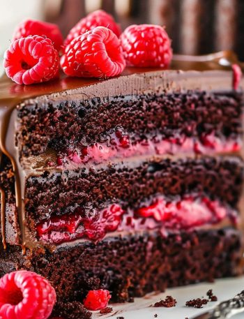 Chocolate Raspberry Layer Cake