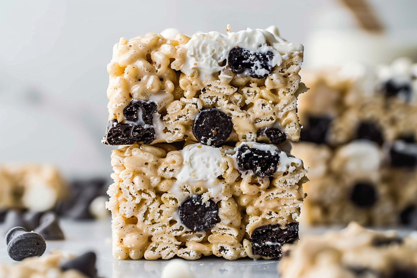 Cookies and Cream Rice Krispie Treats