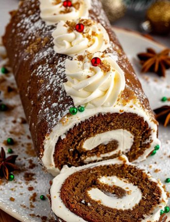 gingerbread cake roll