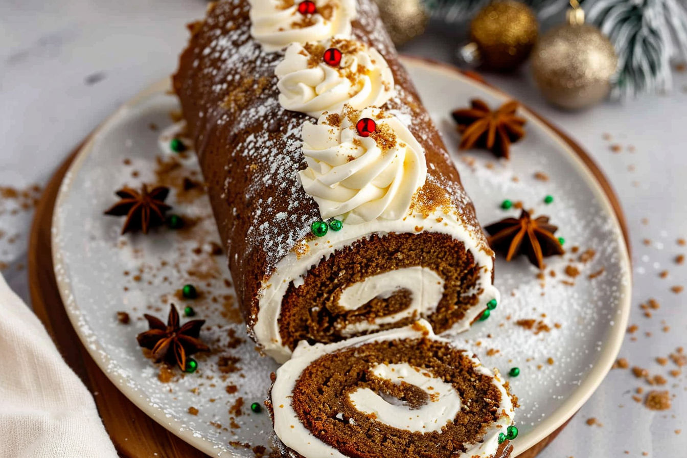 gingerbread cake roll