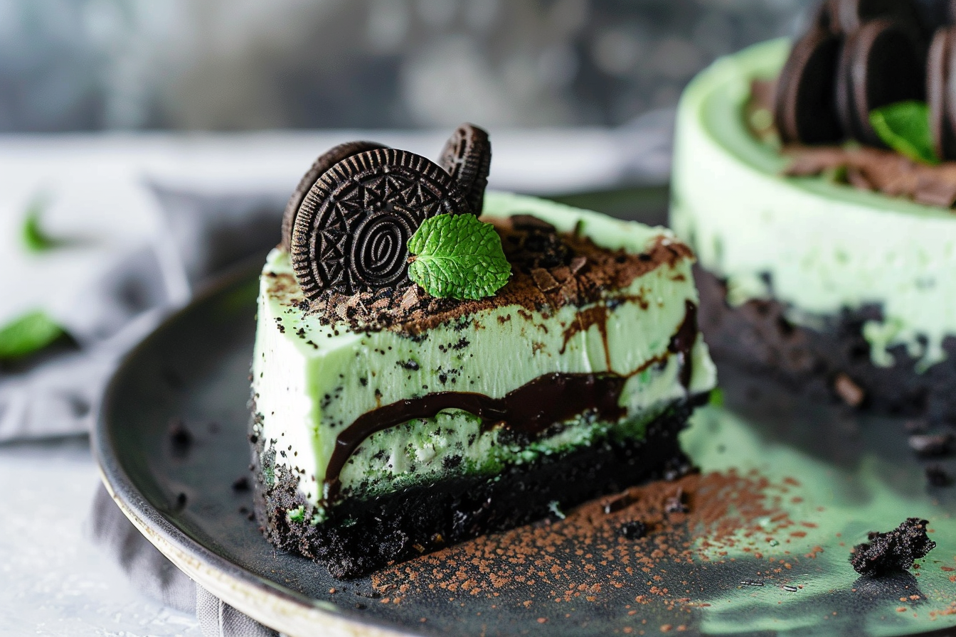 mint oreo cheesecake