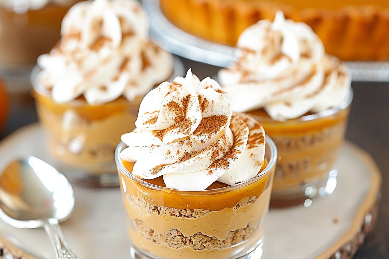 Mini No Bake Pumpkin Pies