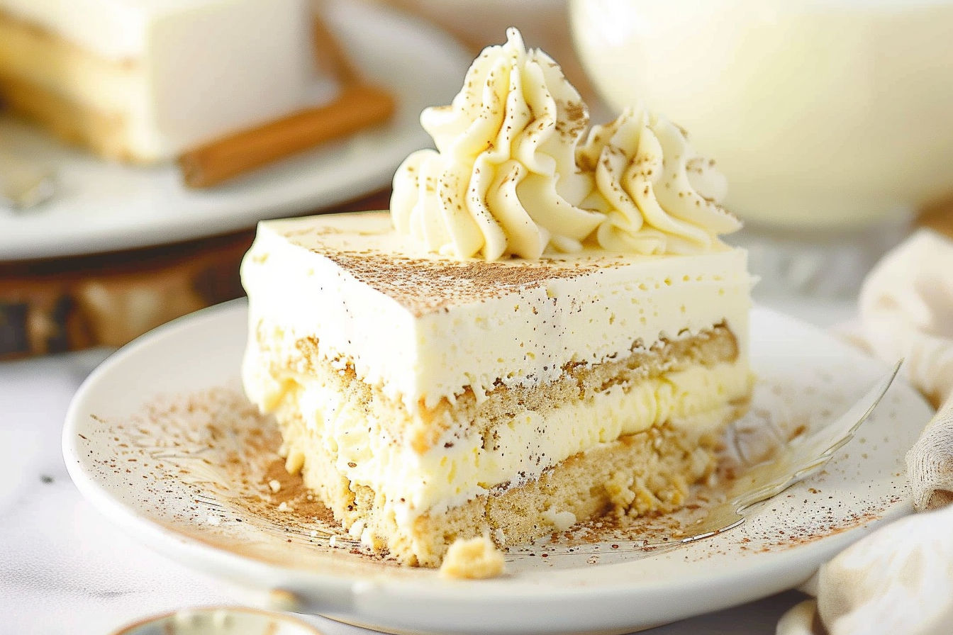 No Bake Eggnog Icebox Cake