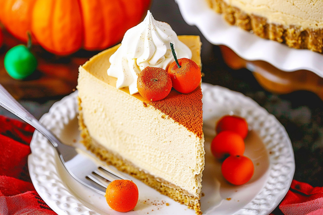 No Bake Pumpkin Cheesecake