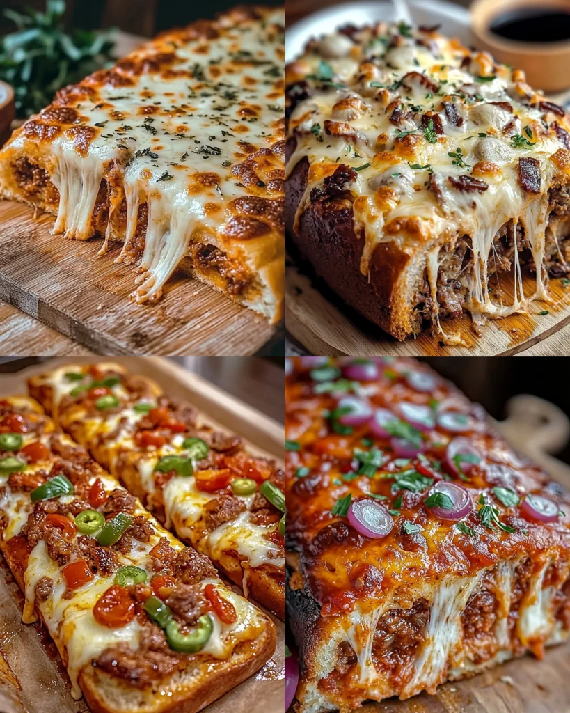 Cheesy Garbage Bread Delight