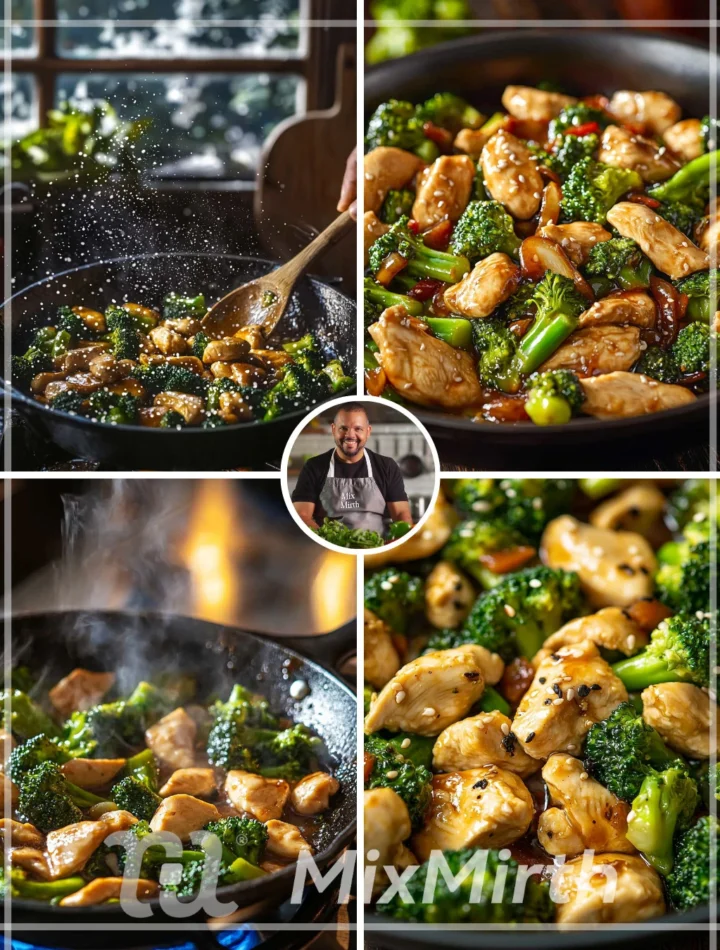 Plate of Chicken Broccoli Stir Fry with vibrant vegetables