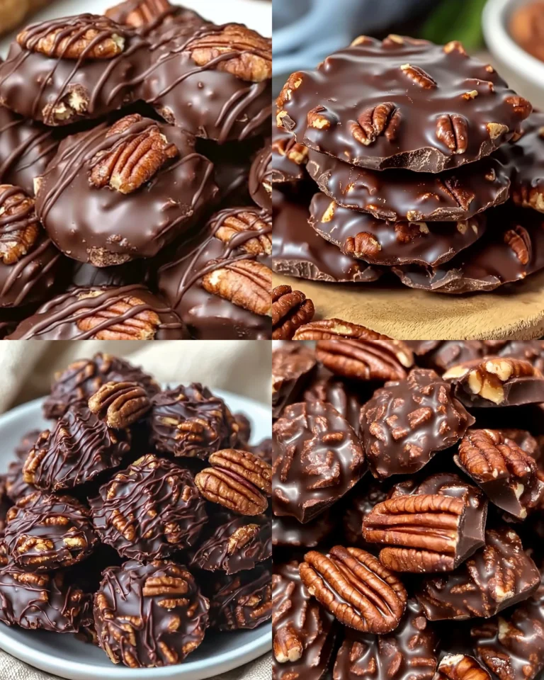 Chocolate Pecan Turtle Clusters
