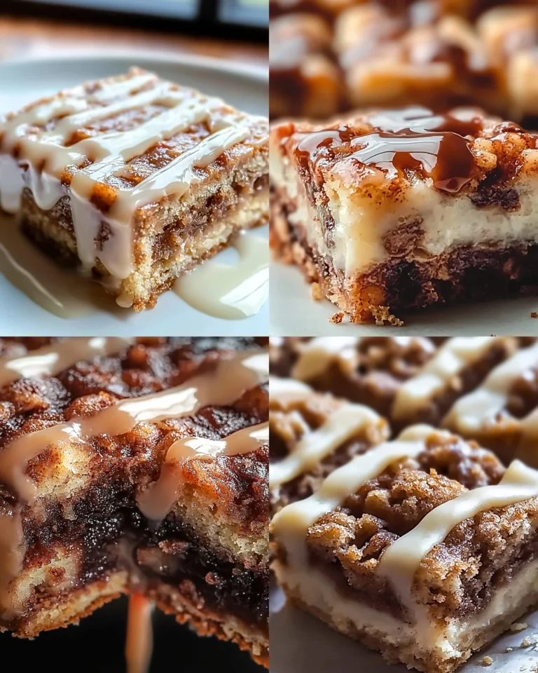 Delicious Cinnamon Roll Bliss Bars with frosting and cinnamon topping