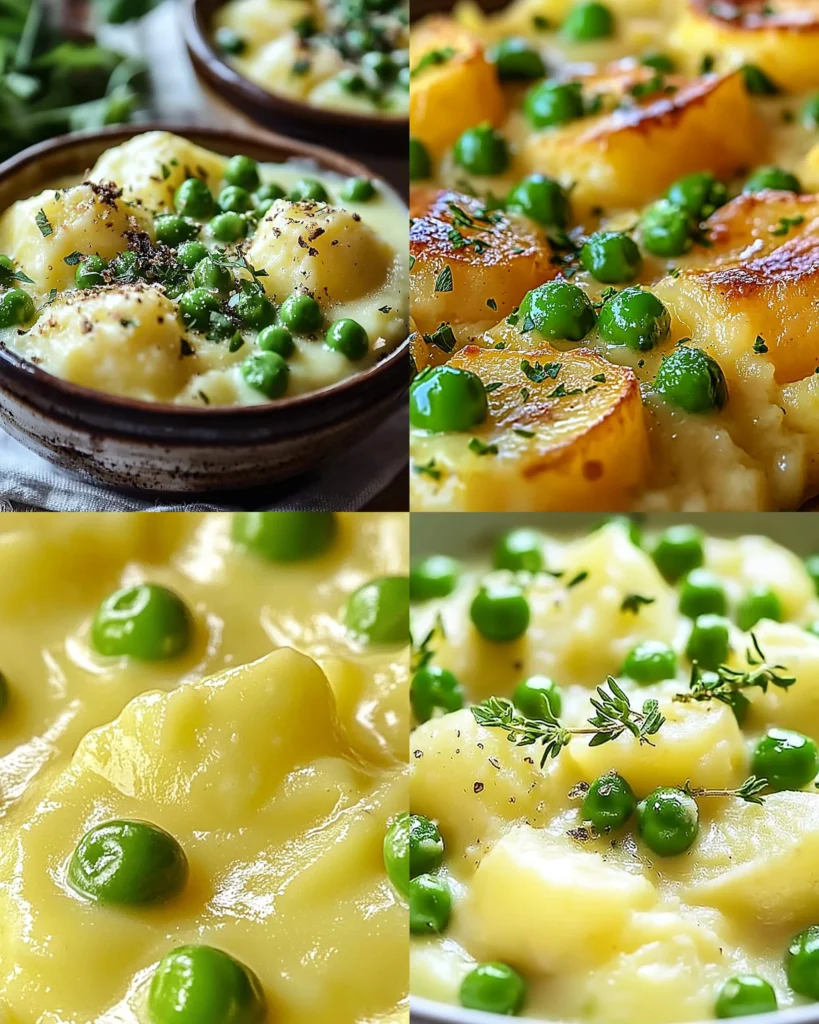 Creamed Potatoes and Peas
