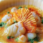 Delicious Creamy Ocean Delight dessert with lime on a plate